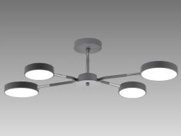 Потолочный светильник Lusster SL-7813/4 серый + хром с регулировкой тона