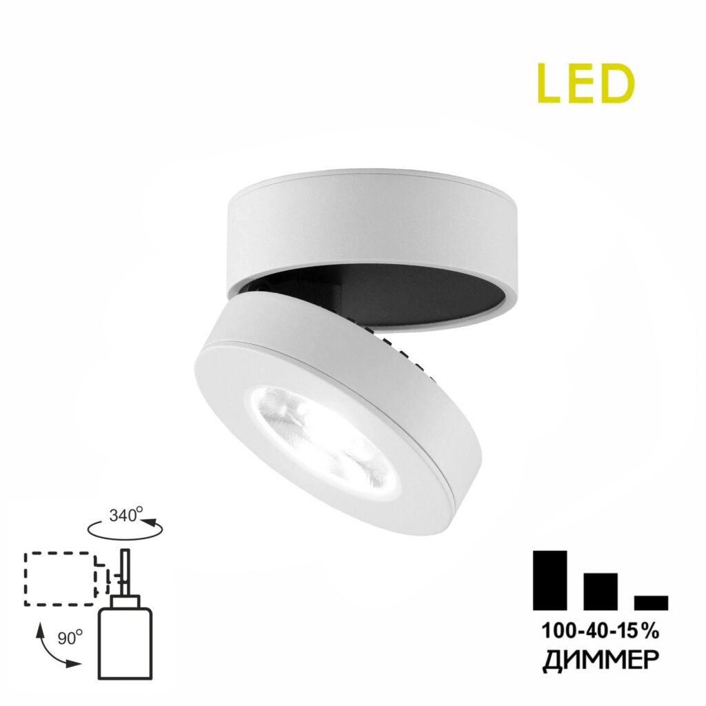 Citilux Стамп CL558030N LED Светильник накладной поворотный Белый