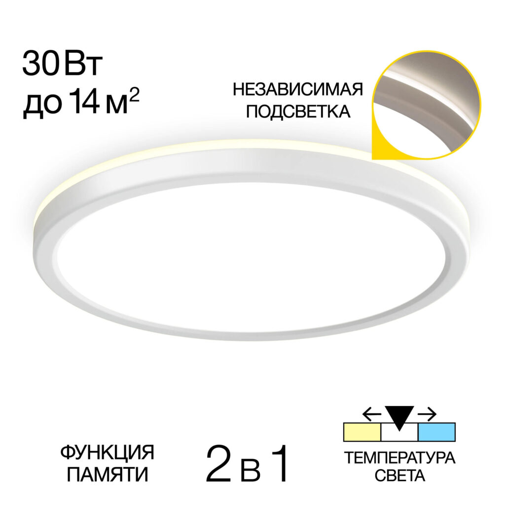 Citilux Basic Line CL738240VL Светильник с подсветкой Белый